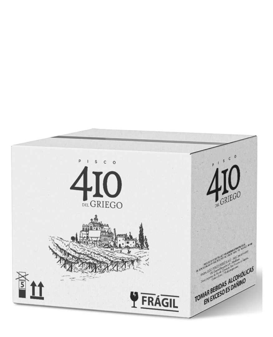 Caja x 6 Pisco 410 del Griego