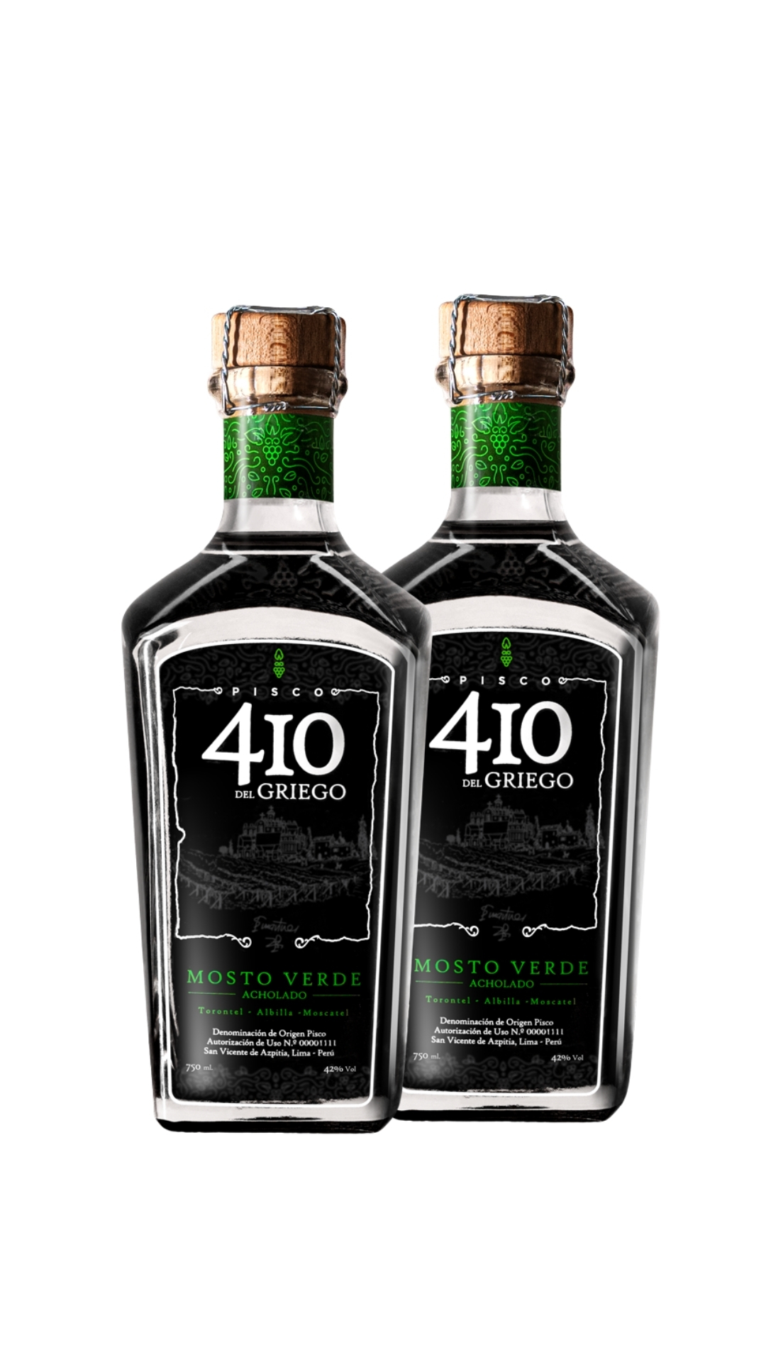 2 Piscos 410 del Griego